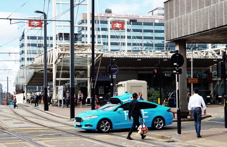 Five autonomous vehicle
