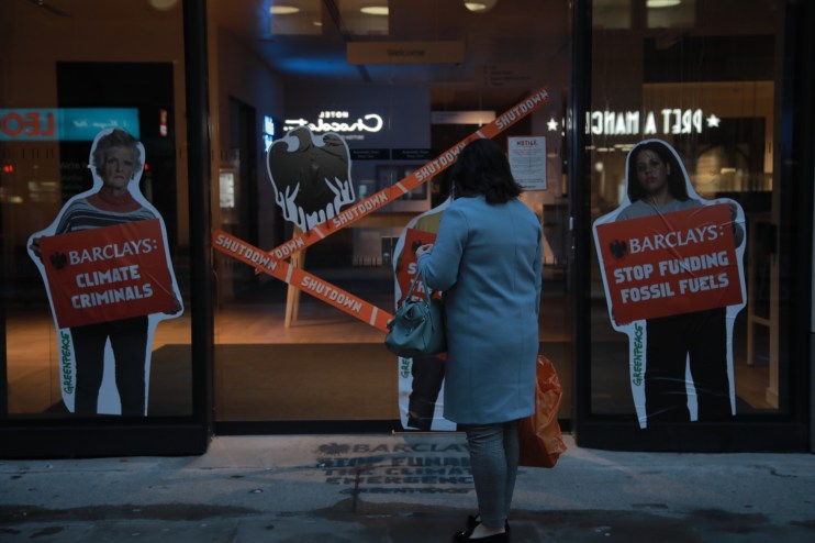 barclays climate fossil fuels greenpeace