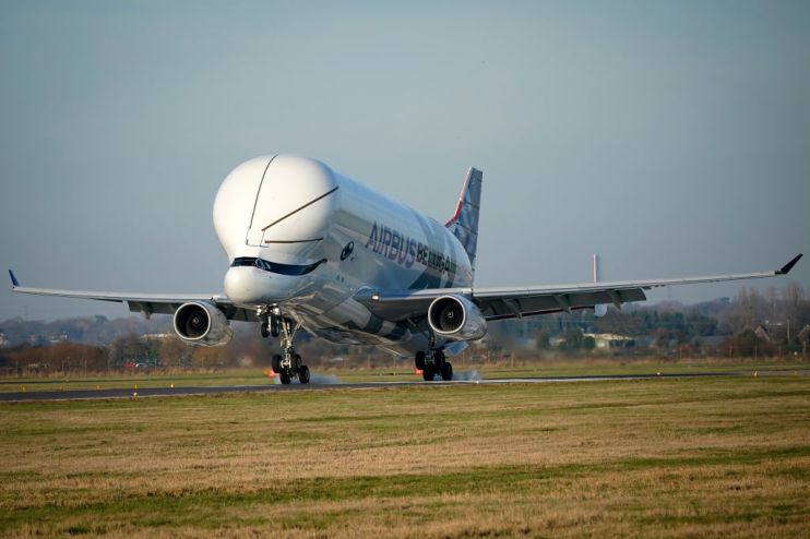 Aerospace giant Airbus saw its profit halve in the first quarter as it faced up to what its chief executive labelled the &ldquo;gravest crisis&rdquo; in aviation history.