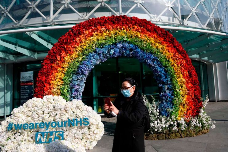 BRITAIN-HEALTH-VIRUS-ART