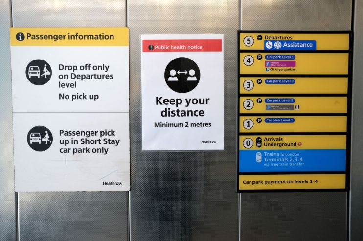 The chief executive of the UK&rsquo;s biggest airport has written to the government to call for it to introduce mass health screening at the country&rsquo;s airports as part of its response to the coronavirus pandemic.