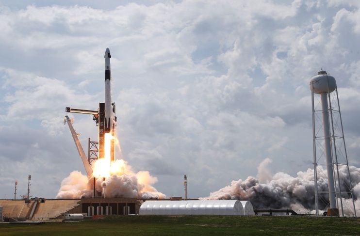 SpaceX&rsquo;s Dragon astronaut capsule is due to dock at the International Space Station this afternoon after yesterday&rsquo;s historic launch.