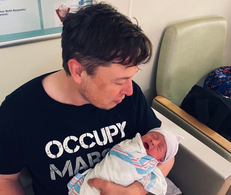 Elon Musk newborn son