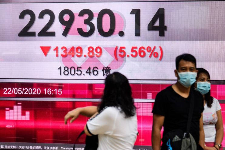 Asian stocks rose today as traders overlooked US-China tensions to focus on hopes of a global economic recovery of coronavirus