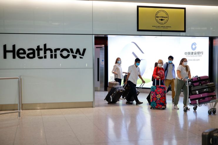 Heathrow Airport&rsquo;s chief executive has warned that 25,000 jobs may be lost at the airport if the government&rsquo;s quarantine rules are not relaxed, or air bridges not established, within the next two weeks.