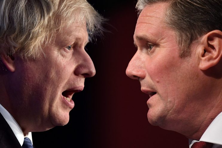 Prime Minister Boris Johnson and Labour Leader Keir Starmer PMQ's