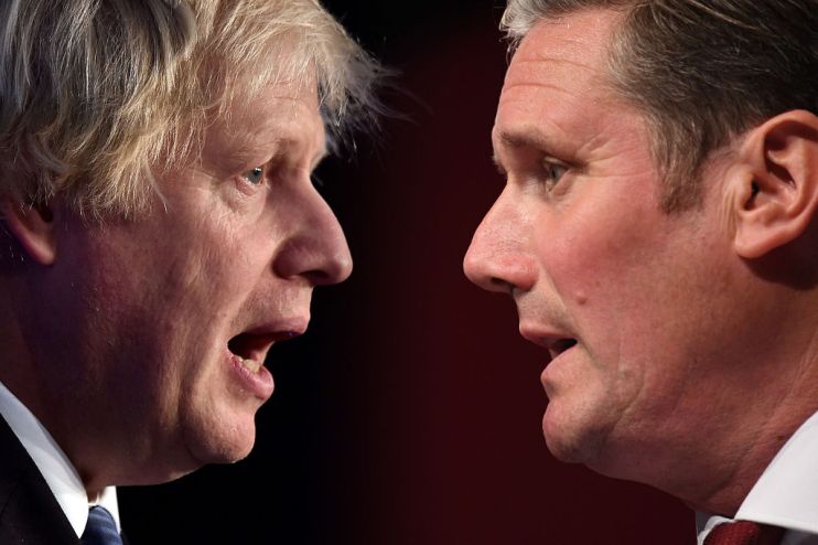 Prime Minister Boris Johnson and Labour Leader Keir Starmer PMQ's