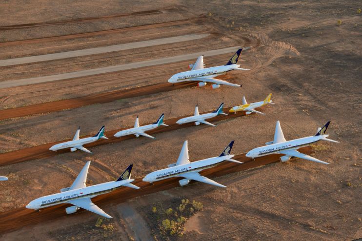 Alice Springs Airport Houses Planes Grounded Due To The Coronavirus Pandemic