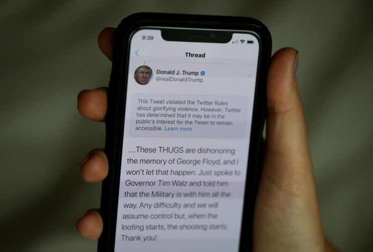 Twitter Flags Two Of President's Trump Tweets