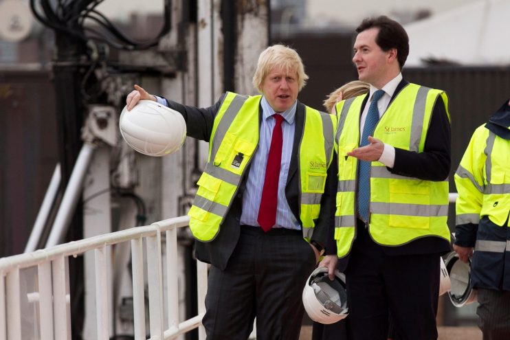 Chancellor Of The Exchequer George Osborne Visits Riverlight Development