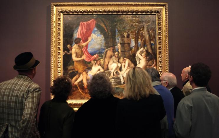 A group of British artists including Sir