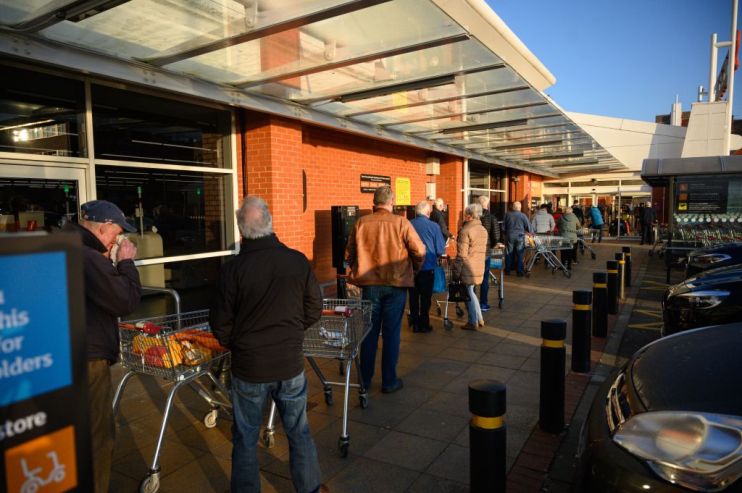 Sainsbury&rsquo;s has launched a virtual queuing app to prepare for potential local lockdowns, with trials beginning at five UK stores today.