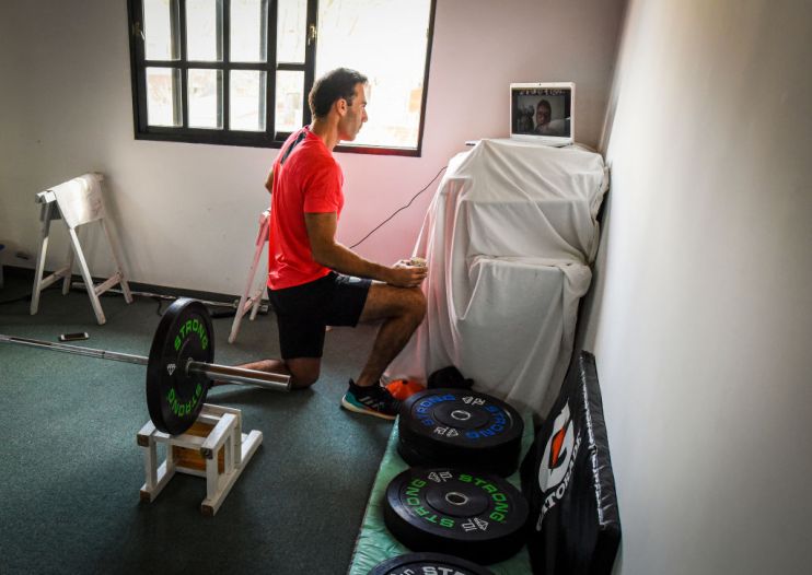 Juan Manuel Vivaldi Trains In Isolation During Coronavirus Pandemic