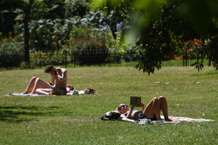 Temperatures have hit 35 degrees in London today, making it officially the hottest day of the year so far.