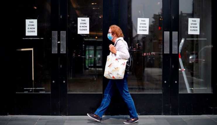 UK economy: Footfall 32 per cent below normal while job postings fall