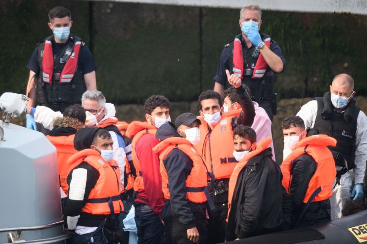 Migrants Cross The English Channel From France