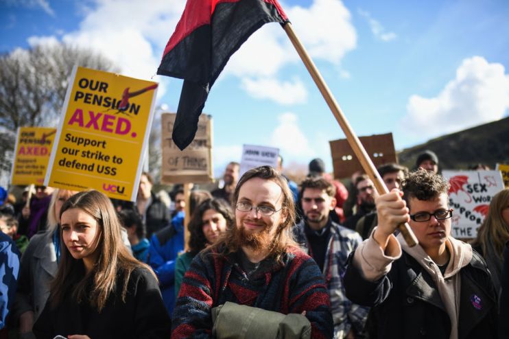 University Lecturers Protest Pension Changes