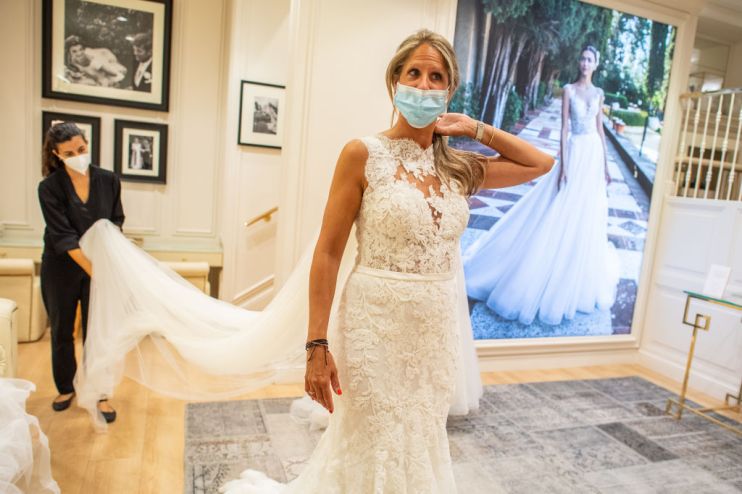 Wedding Dress Rehearsal Amid COVID-19 Pandemic