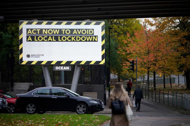 Tiered coronavirus restrictions hit retail footfall, data shows