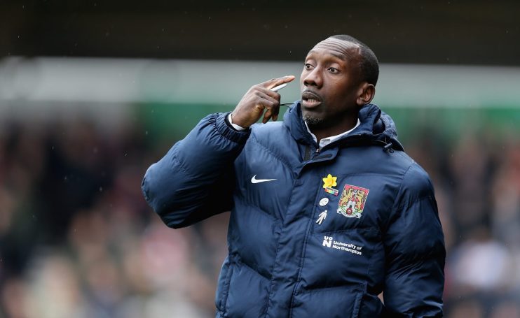 Jimmy Floyd Hasselbaink has been biding his time since leaving Northampton in 2018