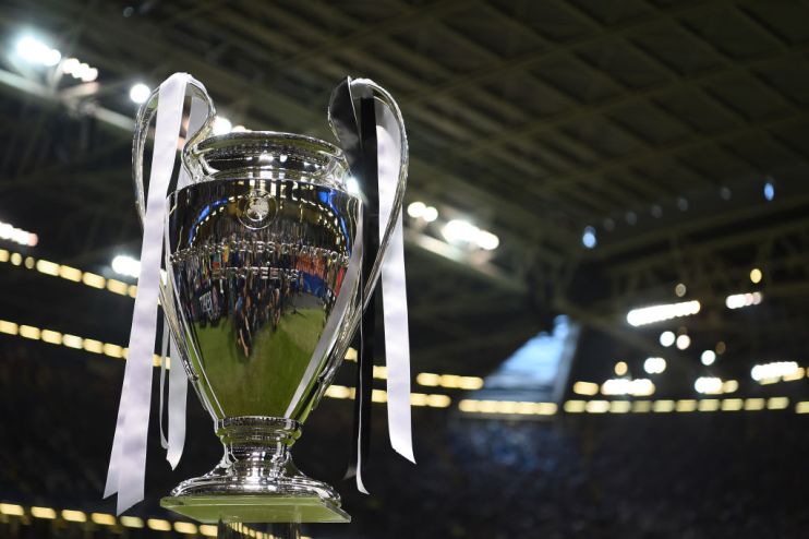 The Champions League trophy