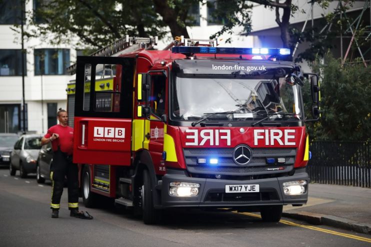 BRITAIN-FIRE-EVACUATION
