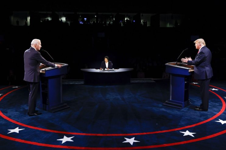 Donald Trump And Joe Biden Participate In Final Debate Before Presidential Election