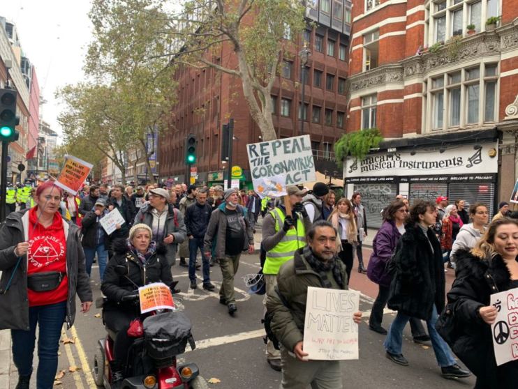 anti-lockdown protest