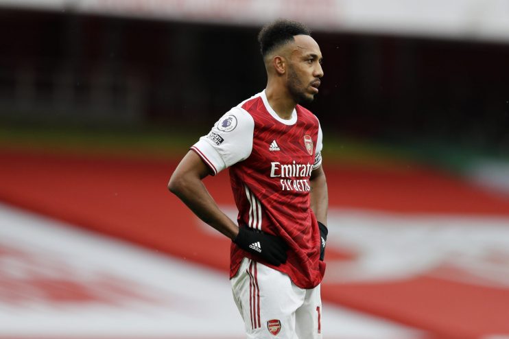 Aubameyang has netted just four times this season as Mikel Arteta has struggled to get Arsenal scoring