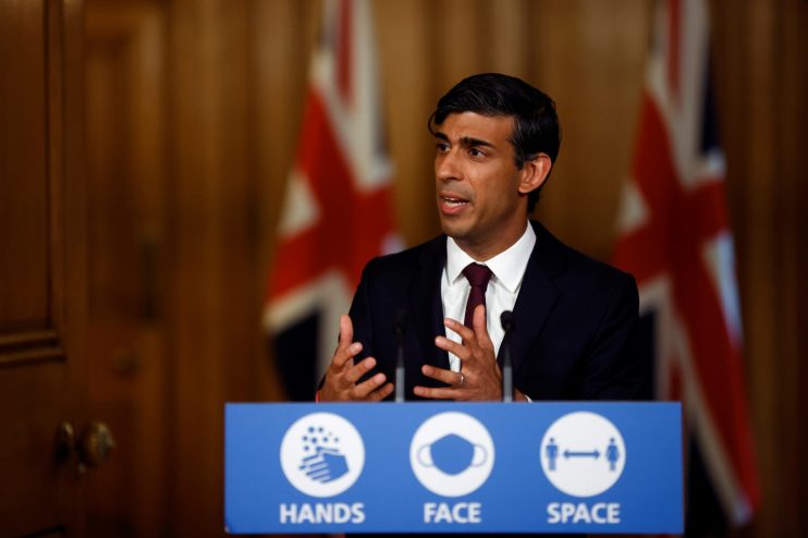 Chancellor Rishi Sunak Holds Virtual News Conference