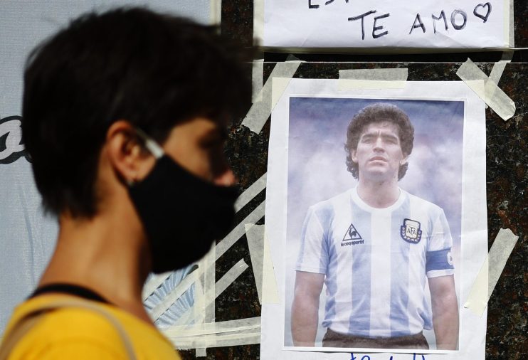 Maradona was admitted to hospital earlier this month for surgery on a blood clot on his brain