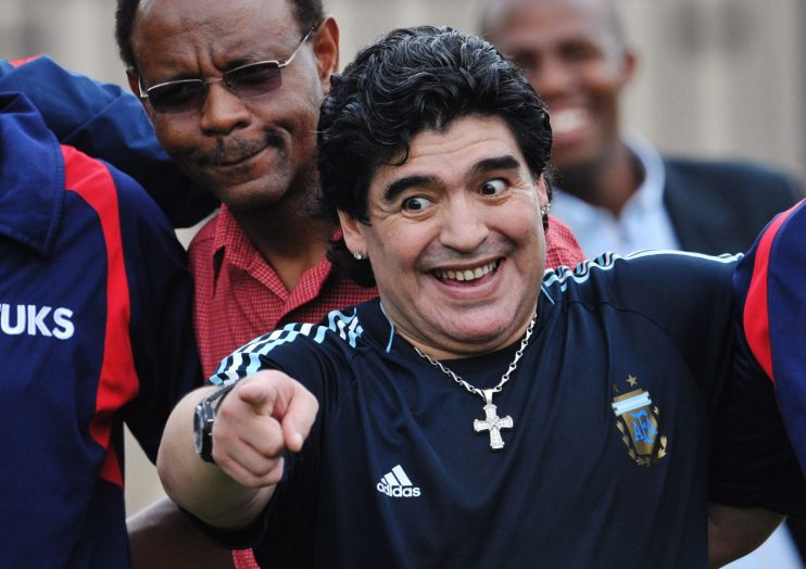 Diego Maradona's anti-establishment stance set him apart from fellow great Pele