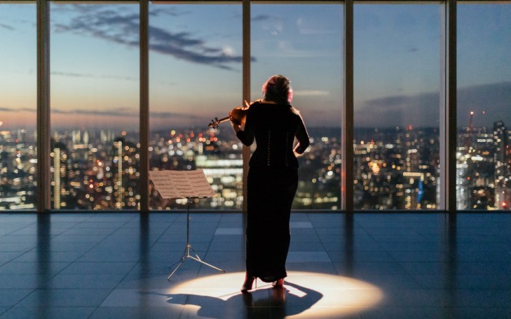 A still from a new LSO film that celebrates the City during lockdown