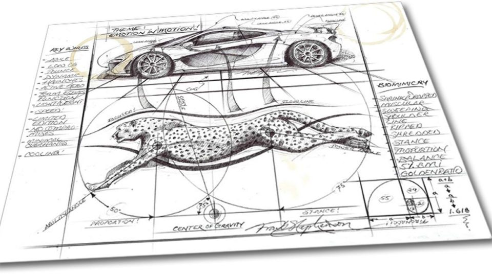 McLaren P1 sketch by Frank Stephenson