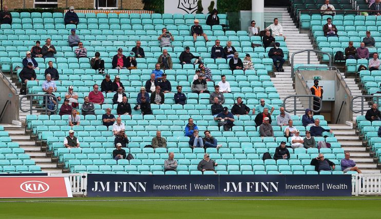 Surrey staged two matches with limited capacity at The Oval in the summer as part of a pilot scheme that later had to be halted