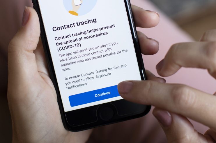 COVID contact tracing app