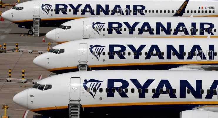 Ryanair crashed to a &euro;197m (&pound;177.8m) loss in the first half of the year as the budget carrier flew just 17m due to the coronavirus pandemic.