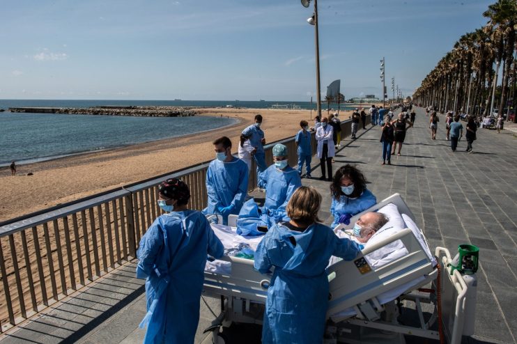 Barcelona Hospital Takes Recovering Coronavirus Patients To The Seaside