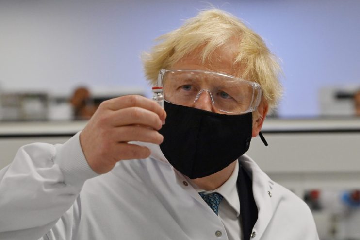 Boris Johnson Visits Laboratory In North Wales