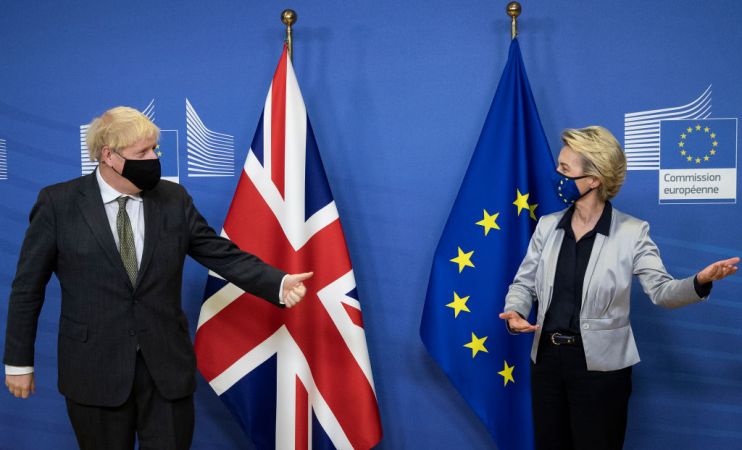 British PM Visits Brussels Ahead Of Brexit Deal Deadline