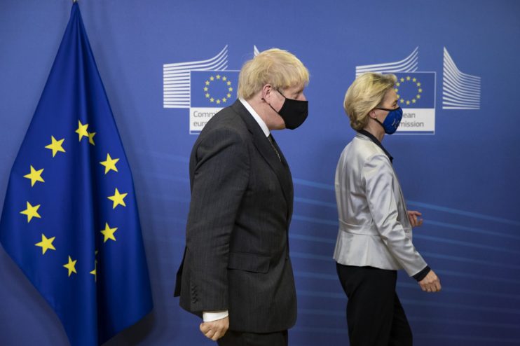 British PM Visits Brussels Ahead Of Brexit Deal Deadline