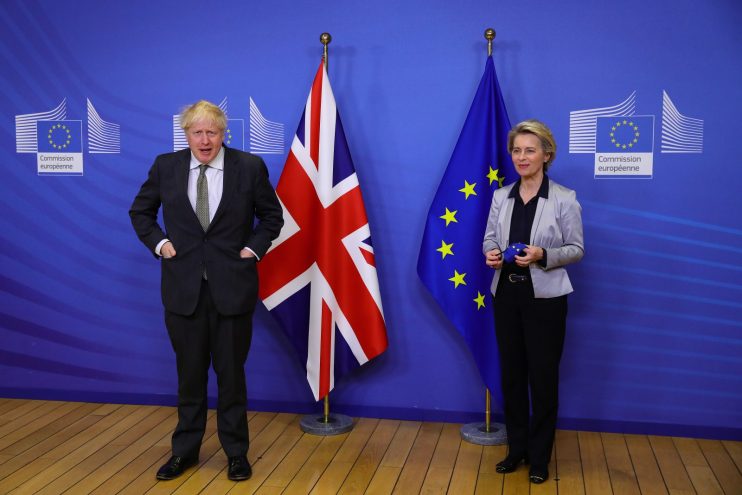 British PM Visits Brussels Ahead Of Brexit Deal Deadline