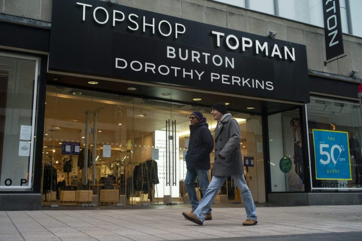 topshop arcadia next philip green