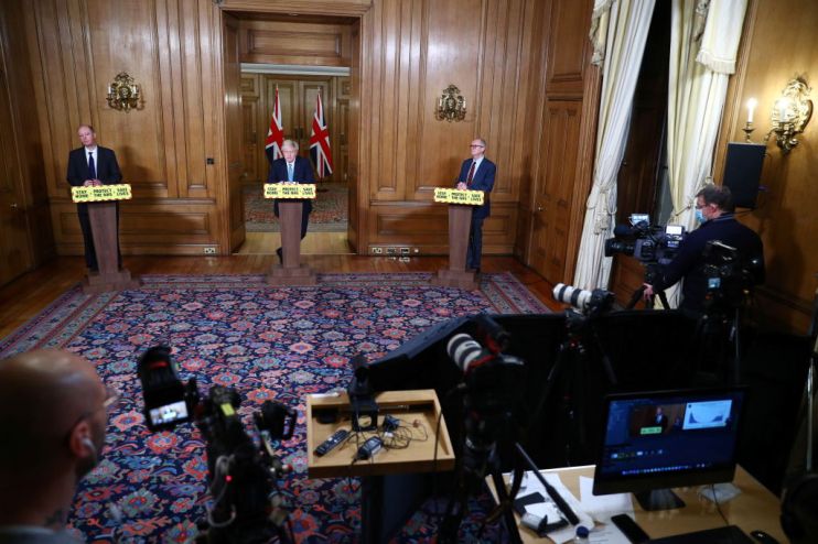 Boris Johnson Holds Press Conference On The Third National Coronavirus Lockdown