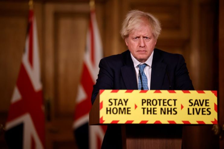 British PM Hosts Virtual Press Conference At Downing Street