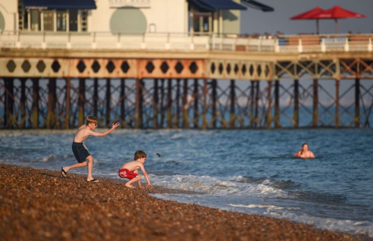 Last Day Of Summer On Southsea Beach
