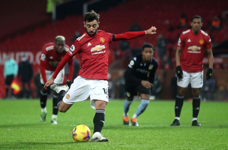 Manchester United were awarded 26 penalties in the last two seasons, 11 more than any other team and 14 more than Liverpool