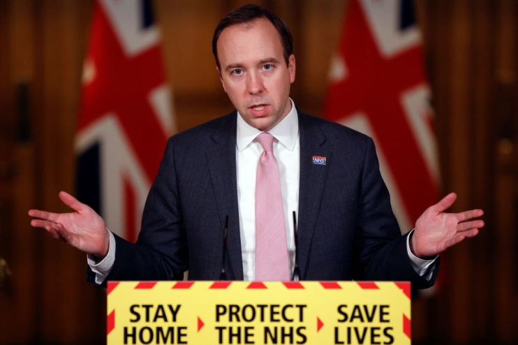 Matt Hancock Speaks At Downing Street Covid Press Conference