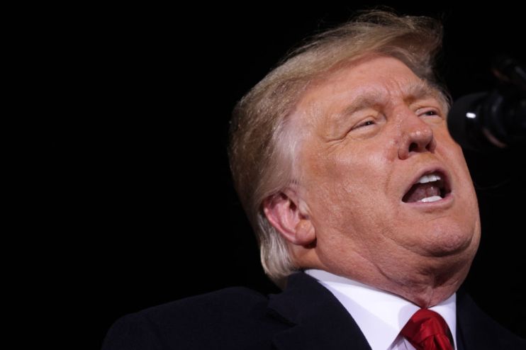 President Trump Holds Campaign Rally For GOP Senate Candidates  Ahead Of Runoff Election