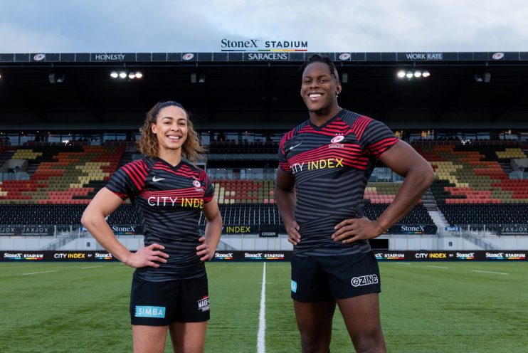 Saracens have signed a four-year sponsorship deal with StoneX and City Index